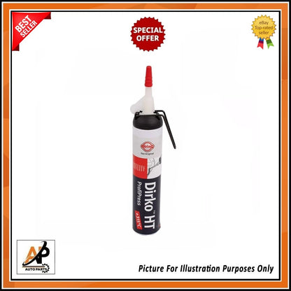 Dirko HT Black Silicone Gasket Sealant for Car Engine (200ML) (High Temp)