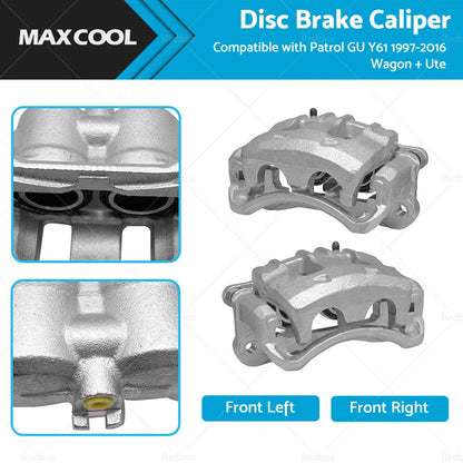 Disc Brake Caliper Set for Nissan Patrol GU Y61 (1997-2016)