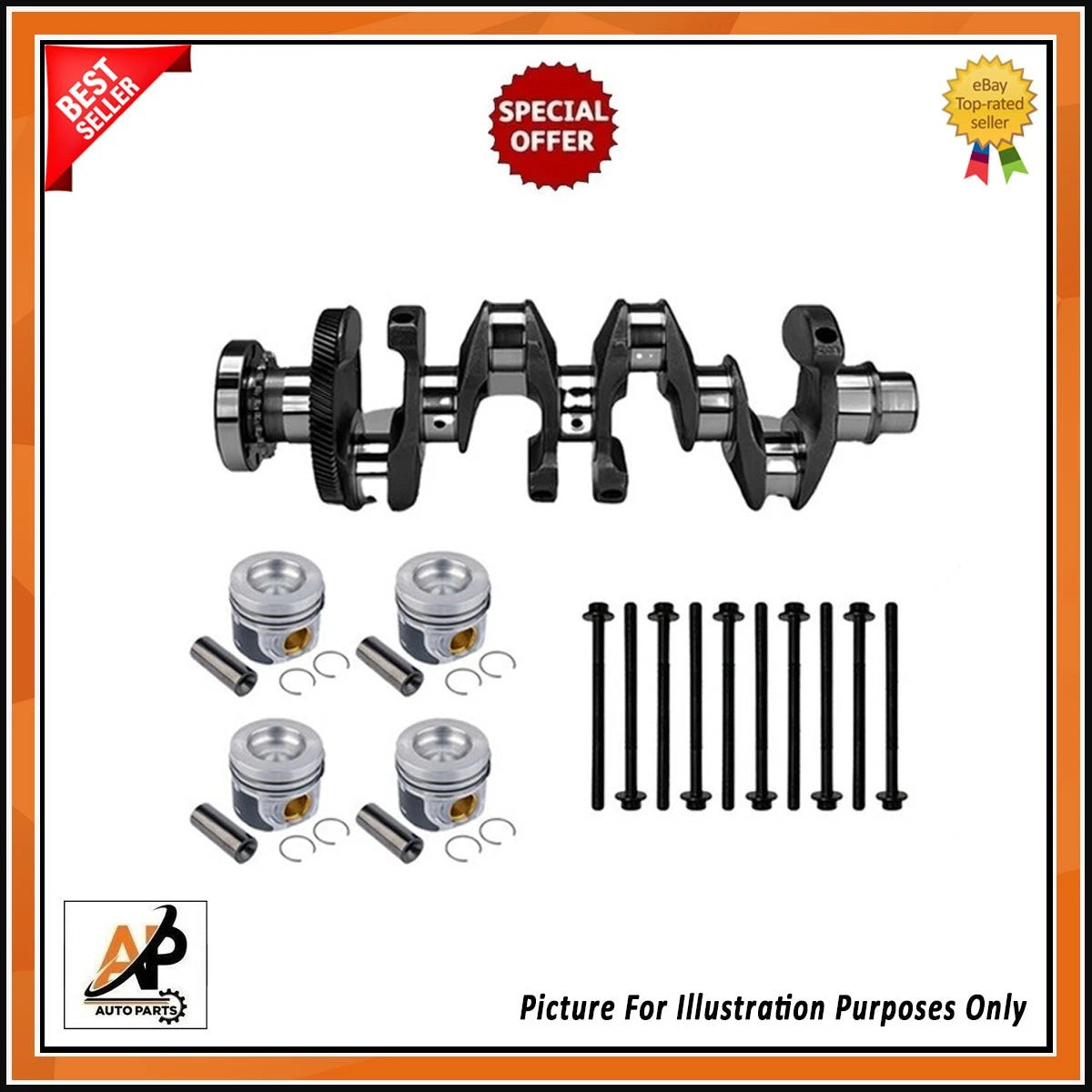 Forged Crankshaft Replacement with Rebuild Kit for Jaguar XE (2016–2020)