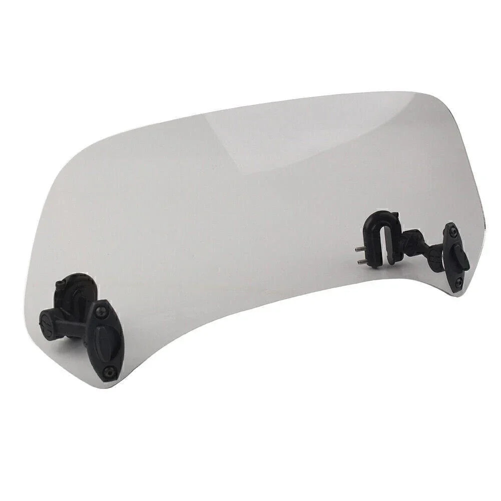 Clip-On Windshield Extension Spoiler Deflector for Motorcycle - Smoke