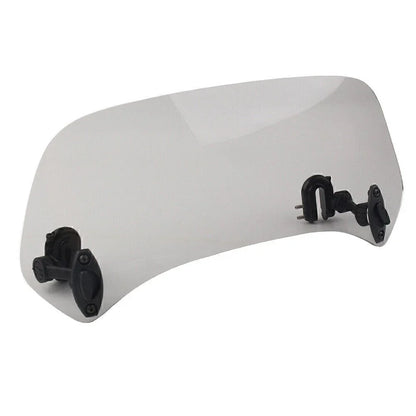 Clip-On Windshield Extension Spoiler Deflector for Motorcycle - Smoke