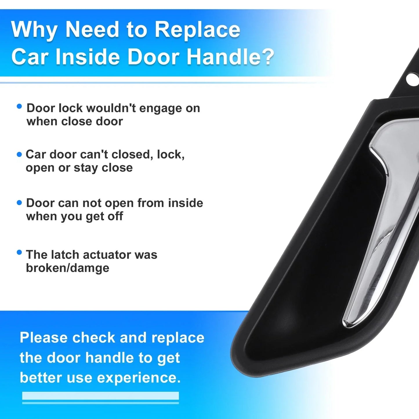 Driver Side Interior Door Handle for Mercedes-Benz A180 (2005-2012)