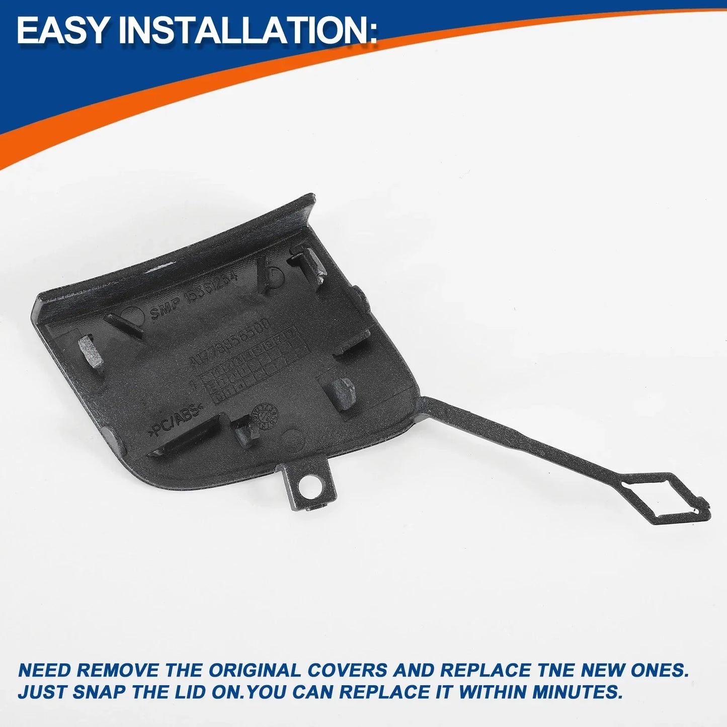 Front Car Bumper Tow Hook Cover for Mercedes-Benz A Class (2013-2023) Gray