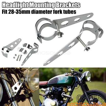 Adjustable Headlight Mount Bracket for Motorcycle 28-35mm Fork Tube
