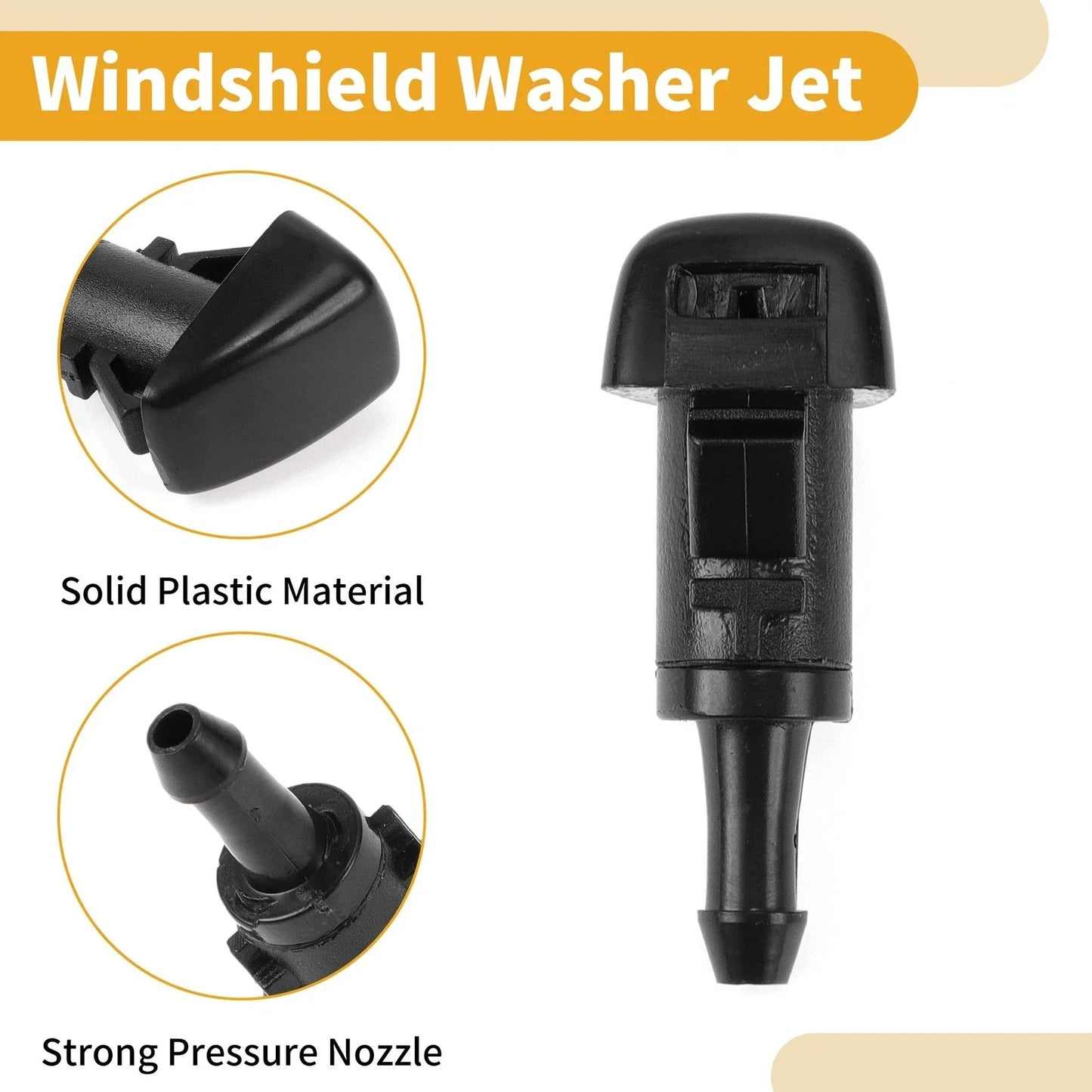 Windshield Washer Nozzle Gasket 2 x for Hyundai Santa Fe (2013-2018)