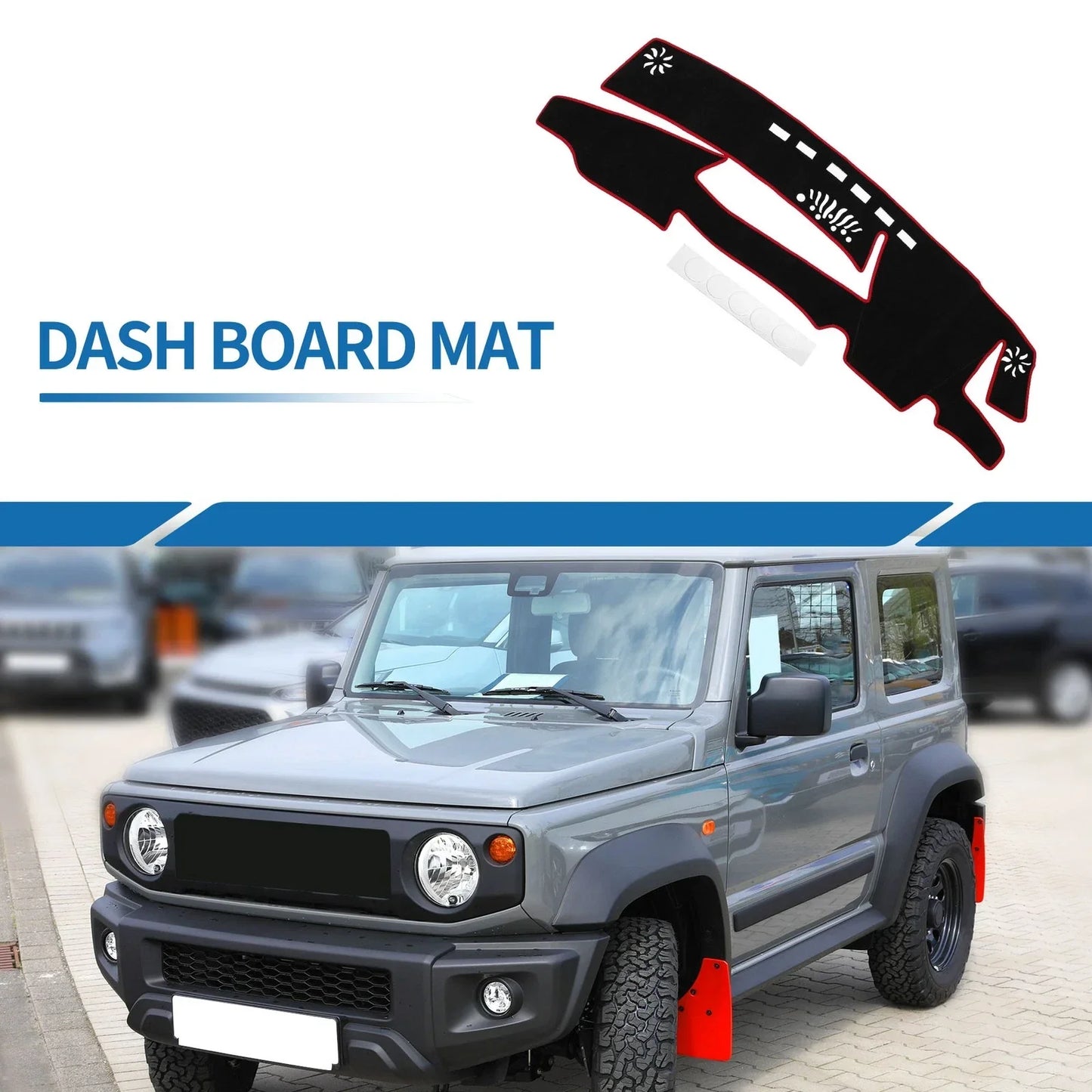 Dashboard Cover Mat for Lexus ES 300h 2021-2023 Sun Protector Pad Black Red
