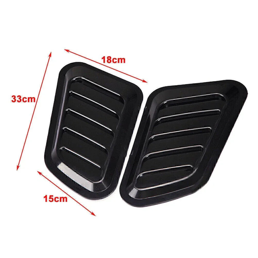 White Vent Car Intake Scoop Air Flow Hood Decorative Cover for Make & Model
