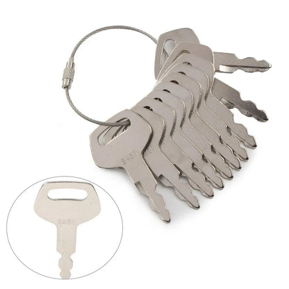 10 x Ignition Keys for JCB Excavator Heavy Equipment (KHR20070)