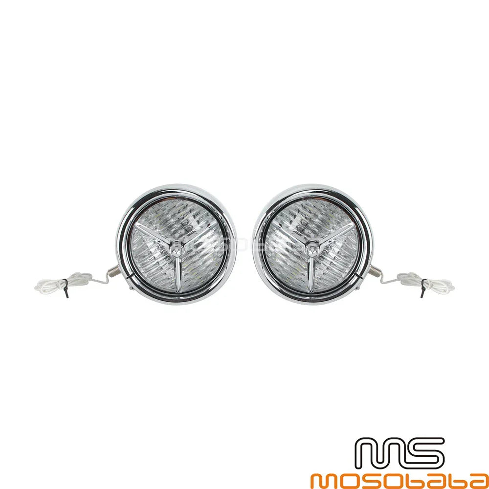 4.5" Front Brim Trim Cover Fog Lights for Harley Street Glide, Road King