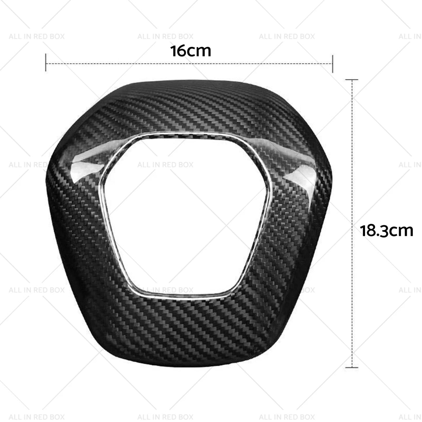 Real Carbon Fiber Steering Wheel Center Cover for Corvette C8 (2020-2023)