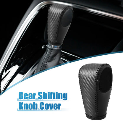 Gear Shifting Knob Cover for Honda HR-V PU Leather Carbon Fiber (2016-2023)