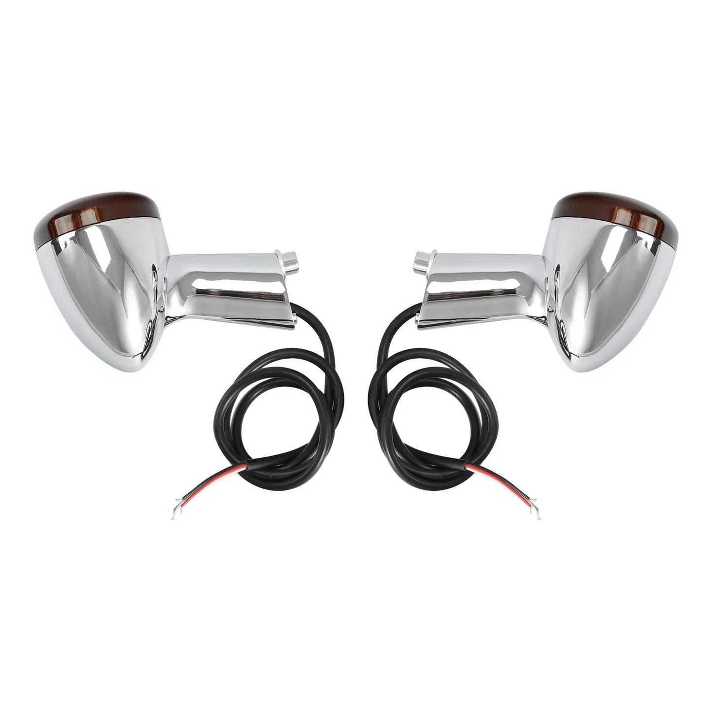 Chrome LED Rear Turn Signal Lights for Harley Sportster 883 XL1200 (1992-Up)
