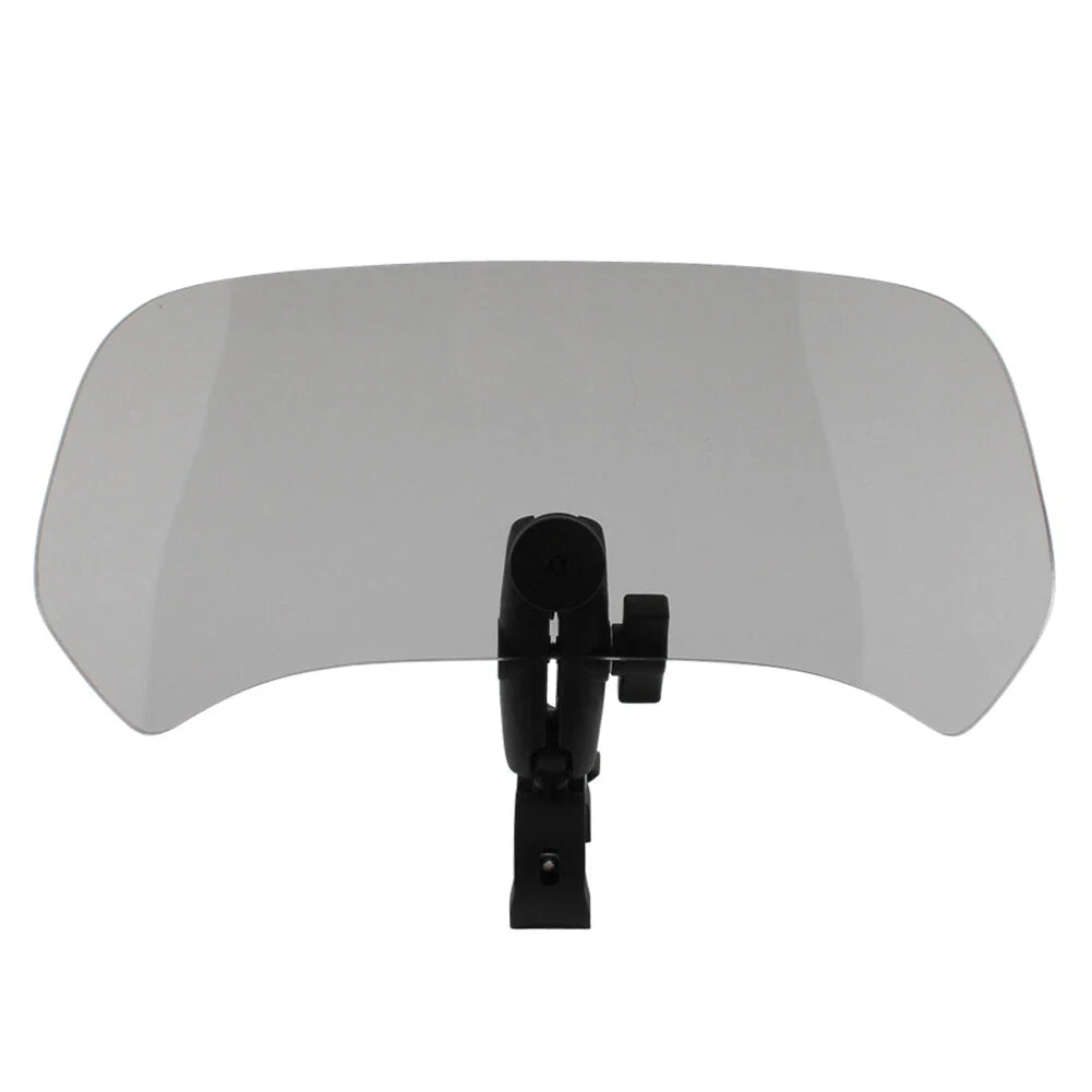 Large Front Windshield Deflector for Universal Motorcycle - Gray
