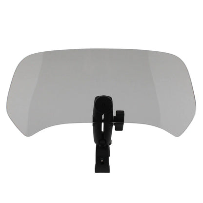 Large Front Windshield Deflector for Universal Motorcycle - Gray