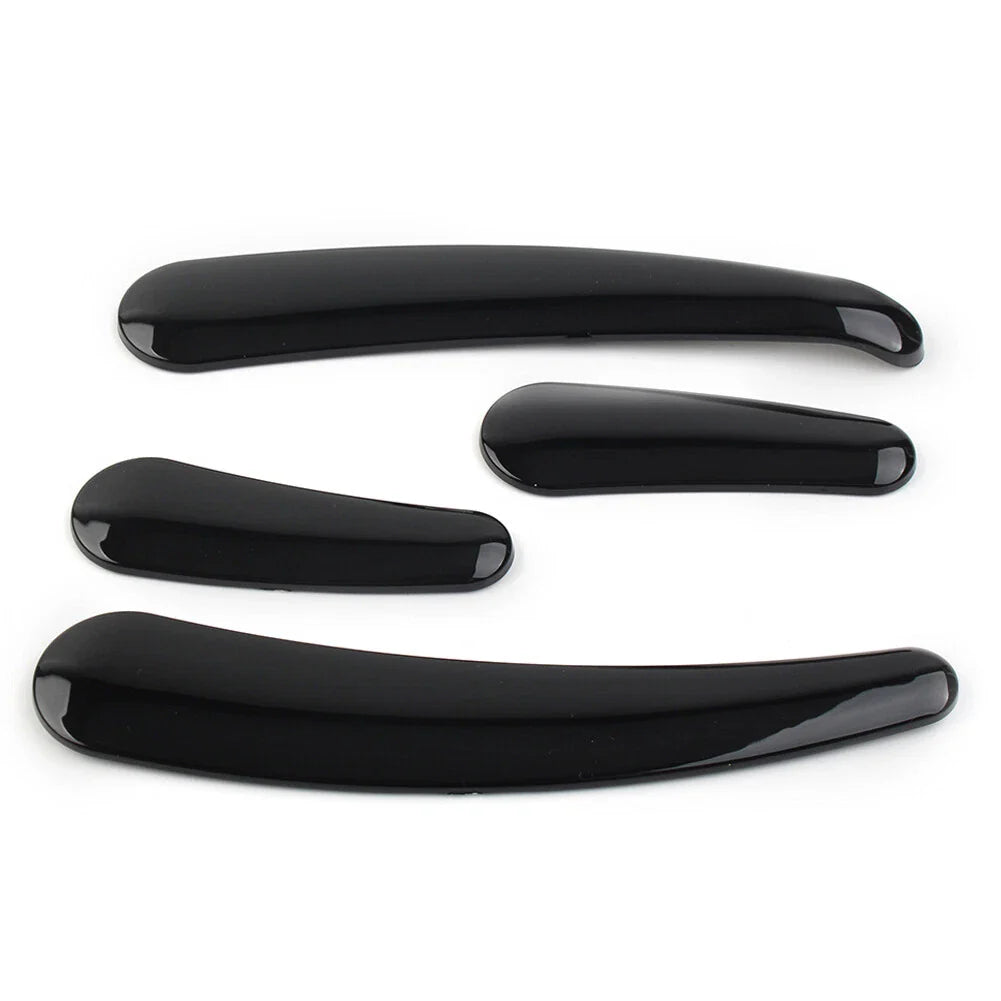 4 Pcs Curved Swingarm Frame Inserts for Harley Softail 2008-2023 Black