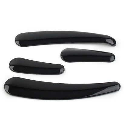 4 Pcs Curved Swingarm Frame Inserts for Harley Softail 2008-2023 Black