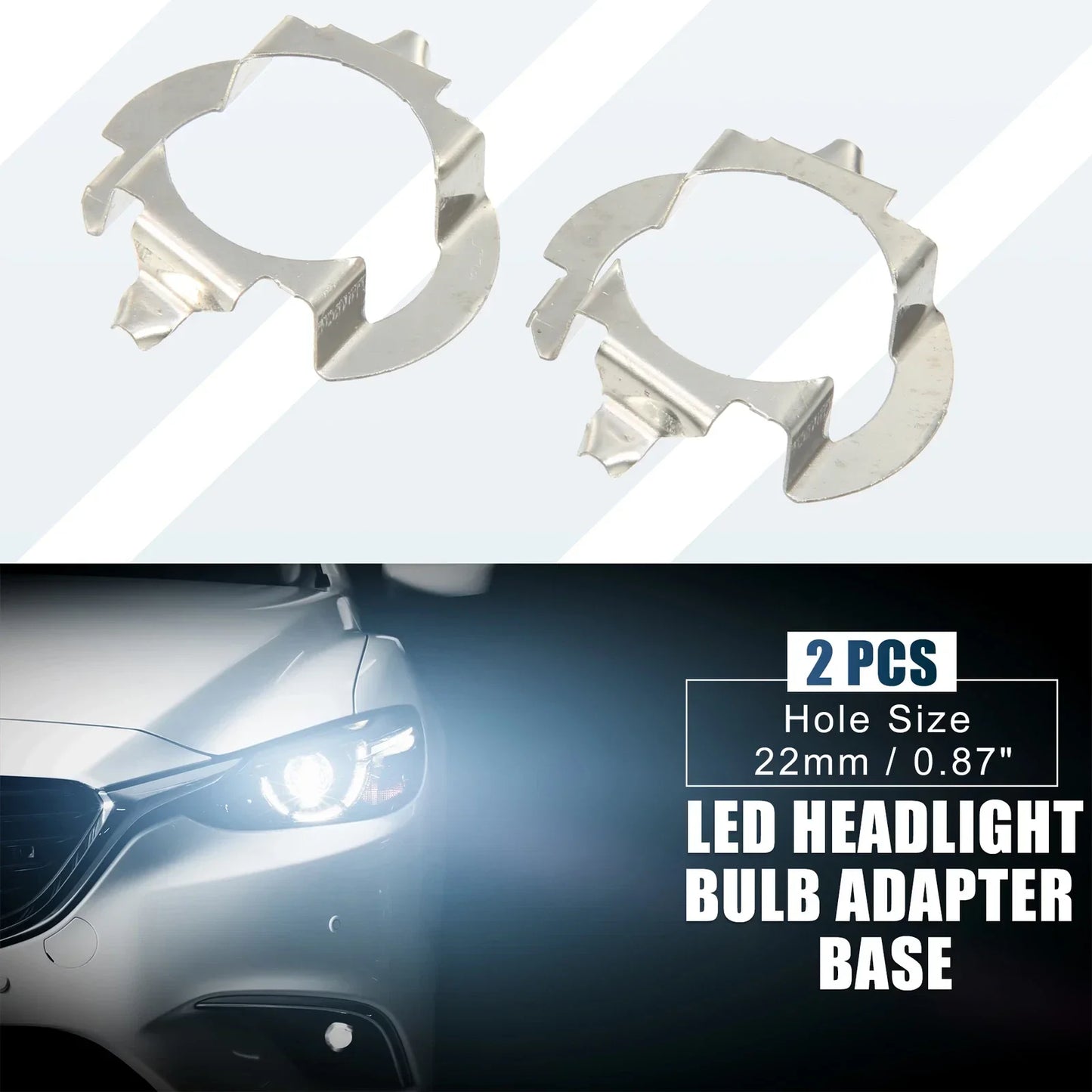 H7 LED Headlight Adapter Clips for Mercedes Benz B Class G ML Series (2)