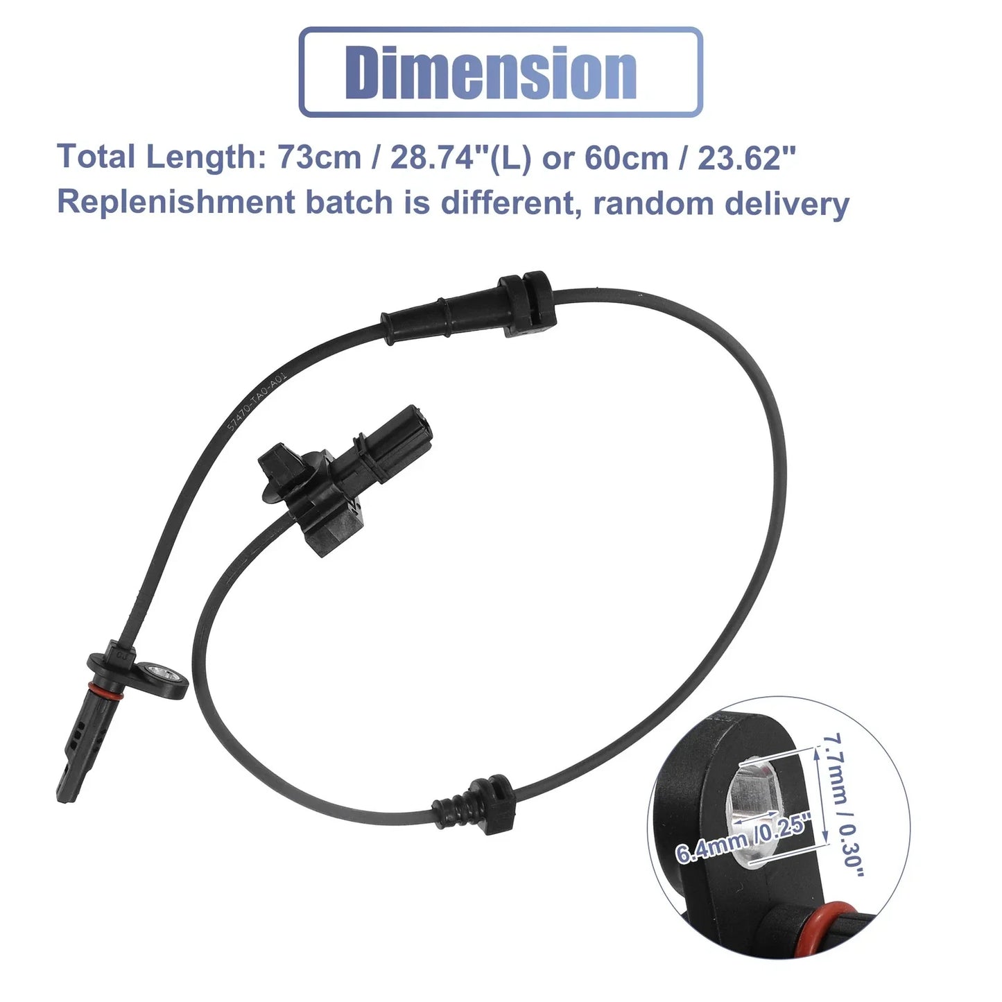 2 x Rear ABS Sensors for Honda Accord (2008-2012)