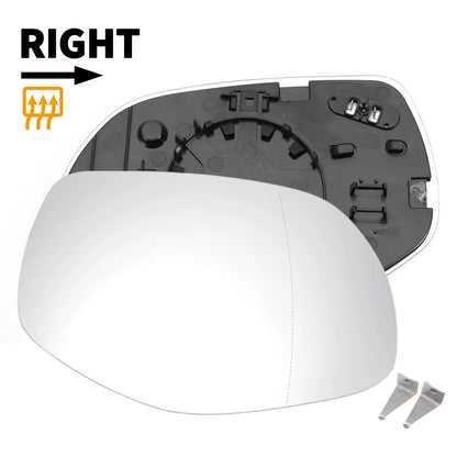 Right Side Heated White Mirror Glass for Porsche Cayenne (2007-2010)