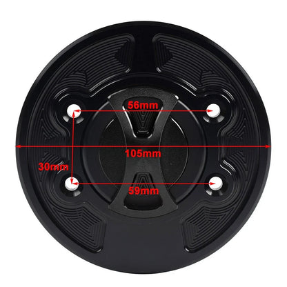 Black Fuel Gas Tank Cap Cover for BMW S1000RR, S1000R, HP2 SPORT (2010-2016)