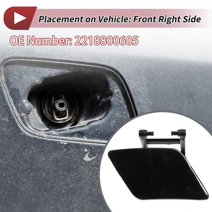 Front Right Side Bumper Headlight Washer Nozzle Cover for Mercedes-Benz W221