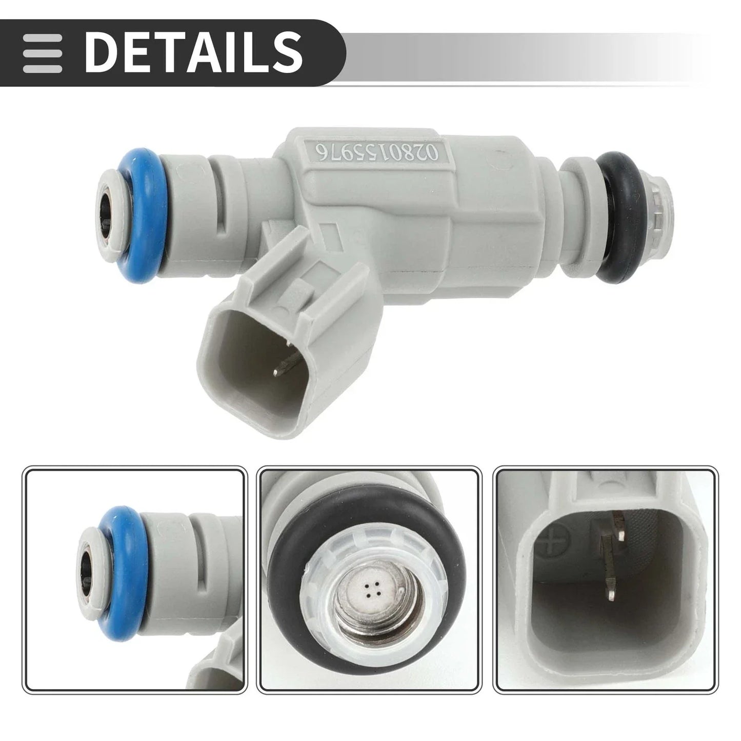 Fuel Injector for Dodge Caravan SE 2001-2003 2.4L Gray 1 x Unit
