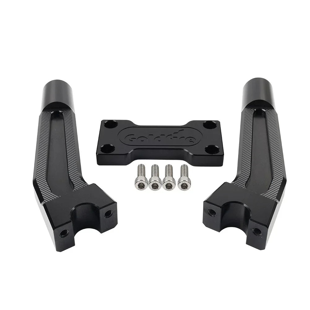 8.46" Black Pullback Handlebar Risers Clamp for Harley