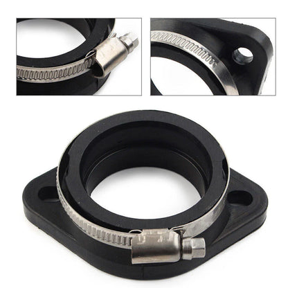 Flange Carb Adapter for Harley CV/Mikuni HSR45 Carb - Black Rubber