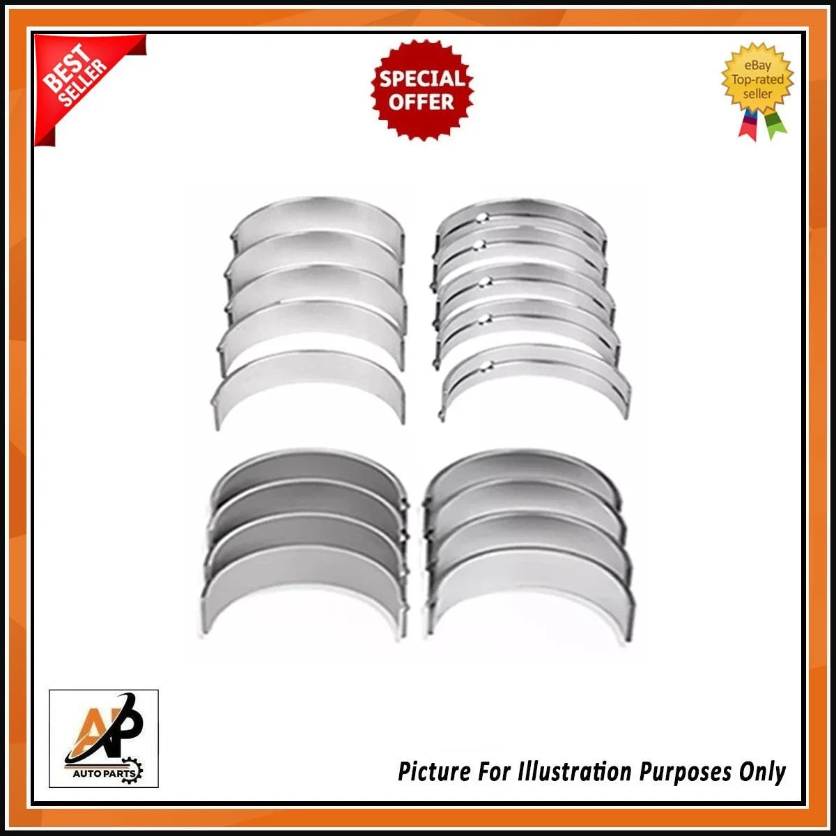Engine Bearing Set Replacement for Land Rover 204DTA 2.0 Diesel (2000–2000)