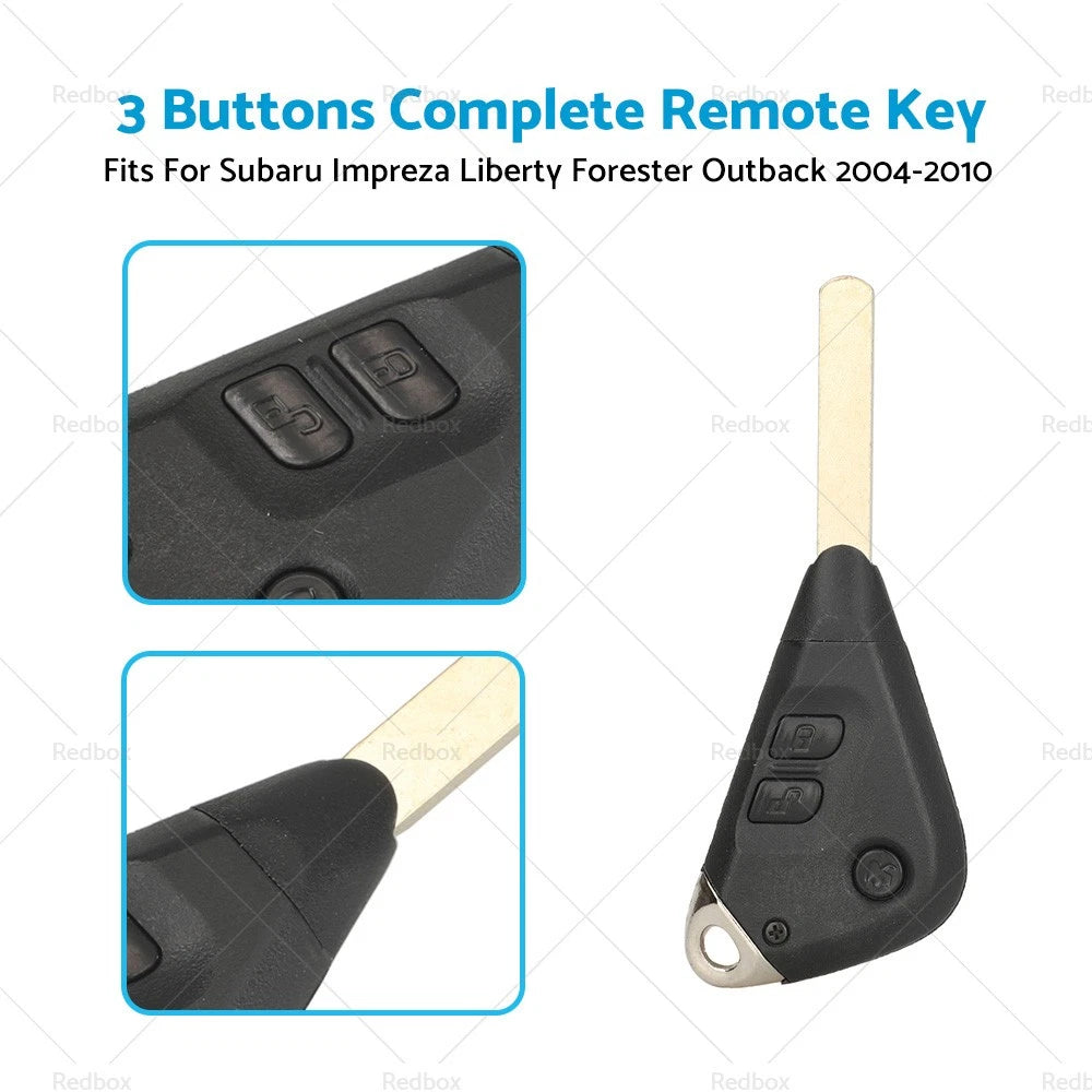 3B Remote Key for Subaru Impreza, Liberty, Forester, Outback (2004-2010)