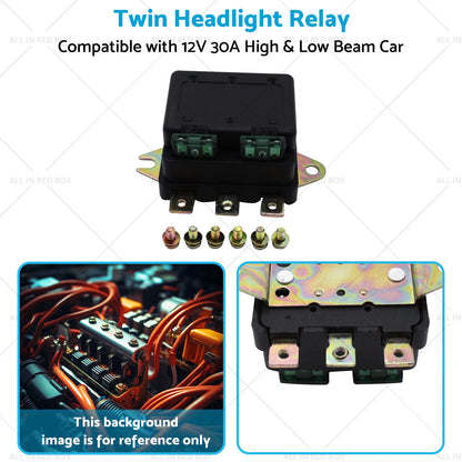 Universal Twin Headlight Relay 12V 30A for Car Accessory (NLR-132)