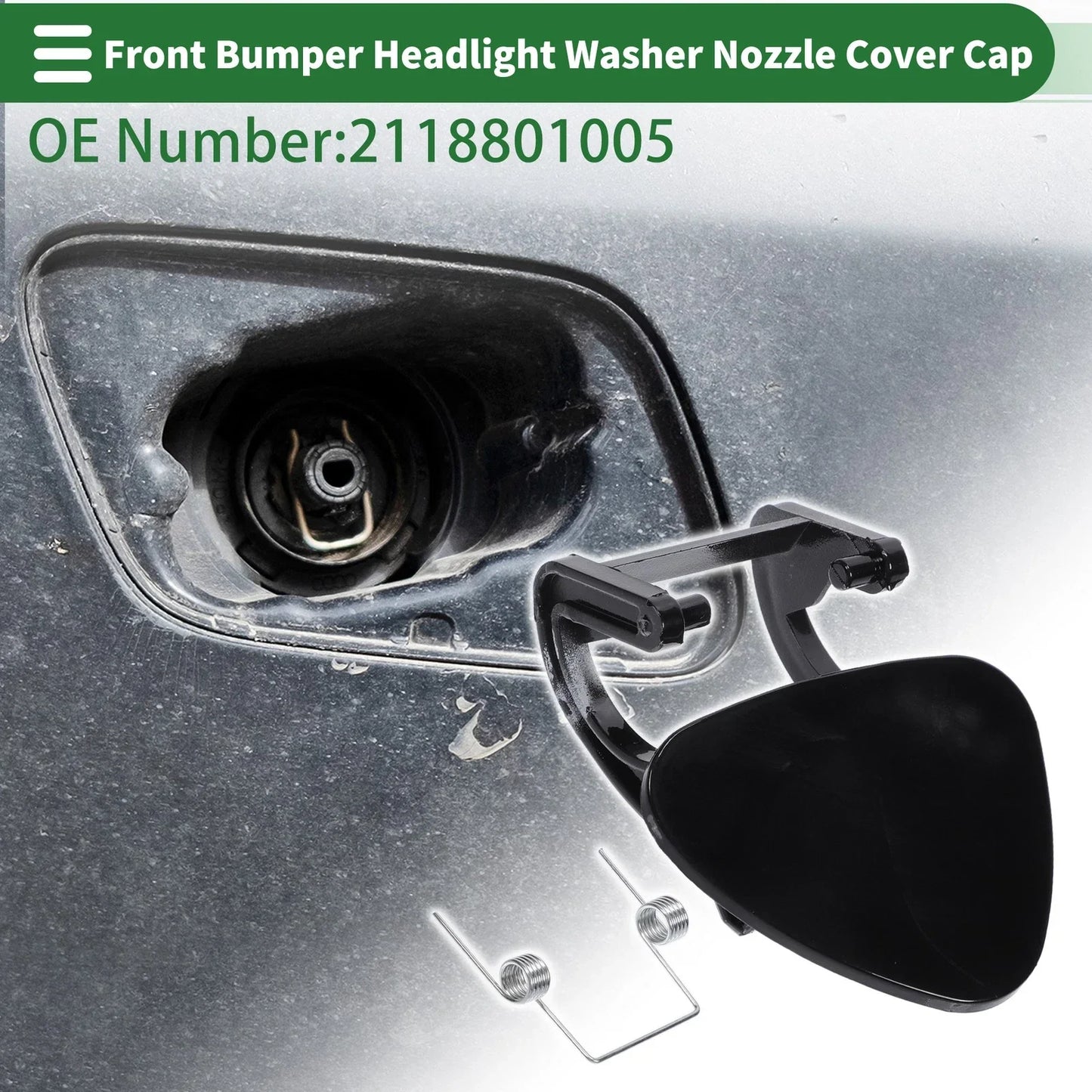 Front Right Side Bumper Headlight Washer Nozzle Cover for Mercedes-Benz E320