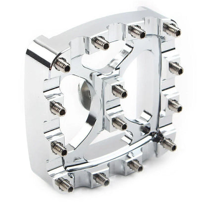 Chrome Brake Pedal Pad Cover for Harley Softail Dyna Sportster Iron 883