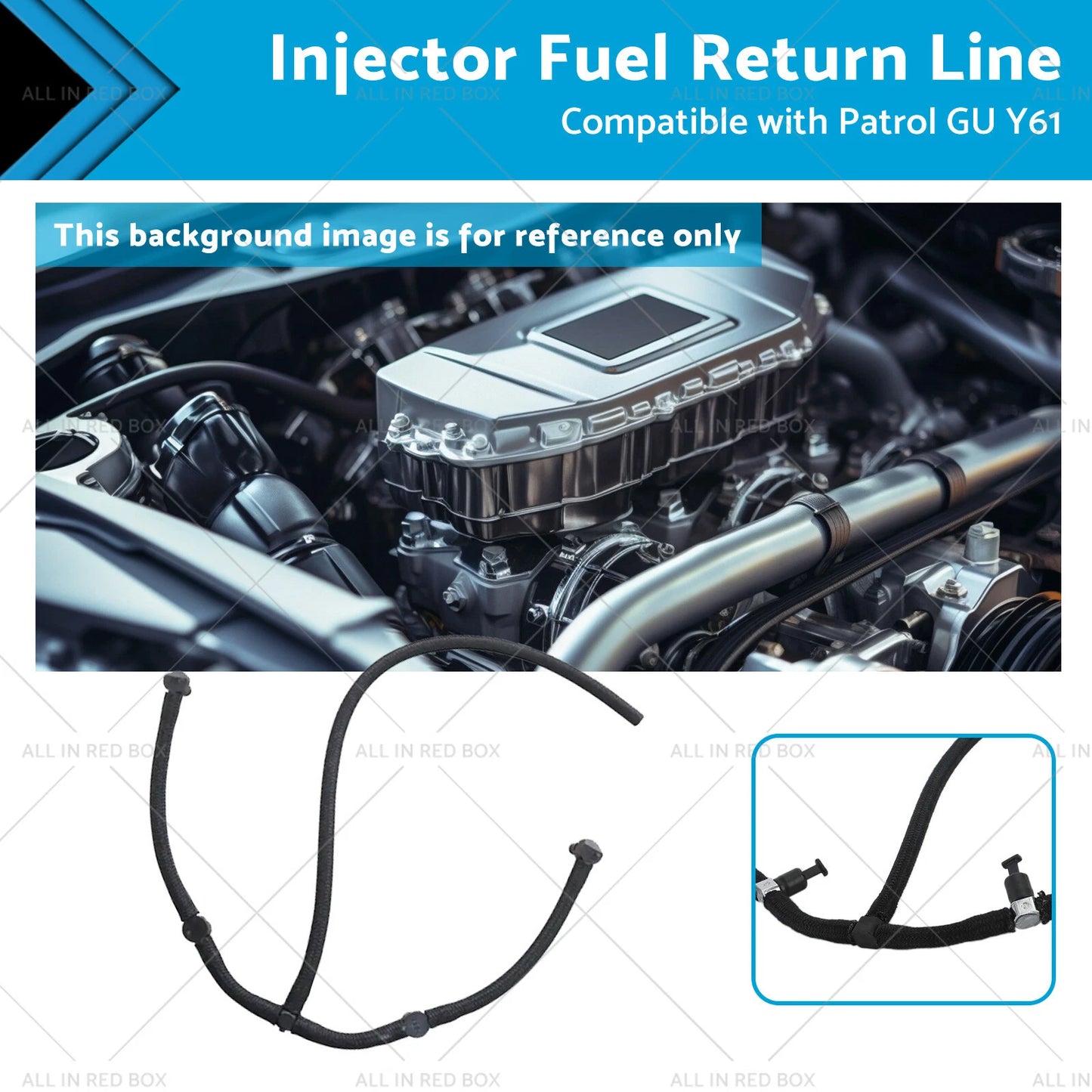Injector Fuel Return Line for Nissan Patrol GU Y61 ZD30 Common Rail (2000-2016)