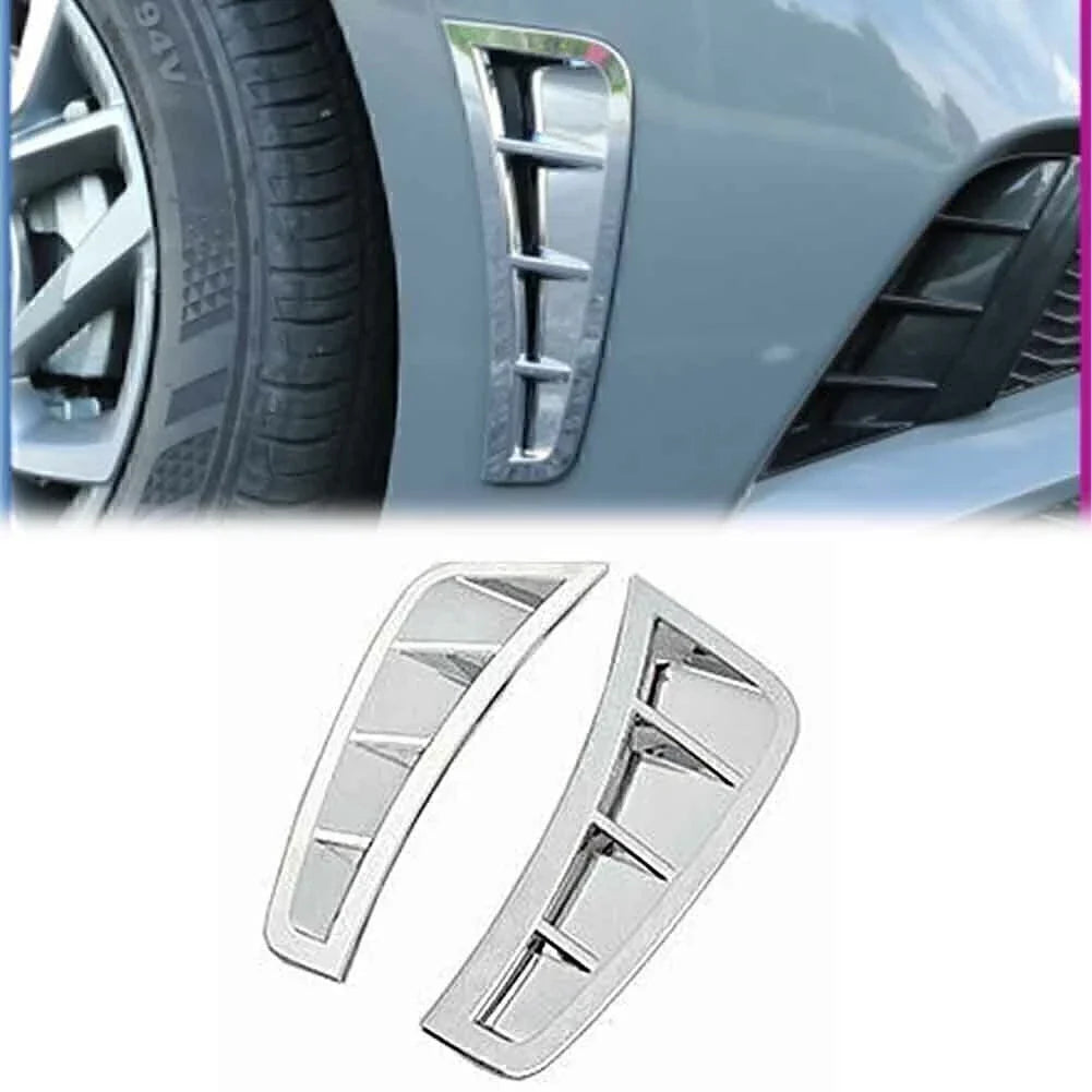 Silver Side Fender Trim Cover Vent for Hyundai Sonata (2020-2021)
