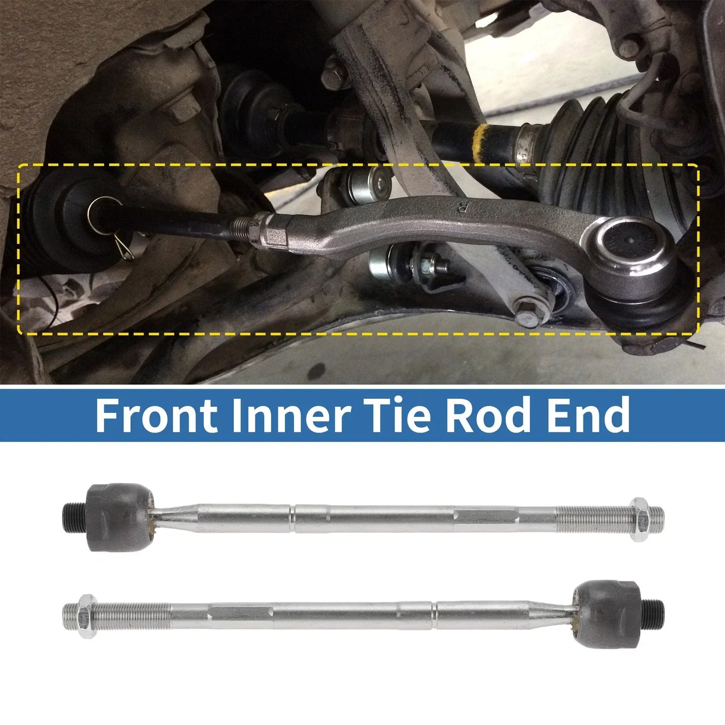 2 x Front Inner Tie Rod End Links for Dodge Charger, Chrysler 300 (2015-2022)