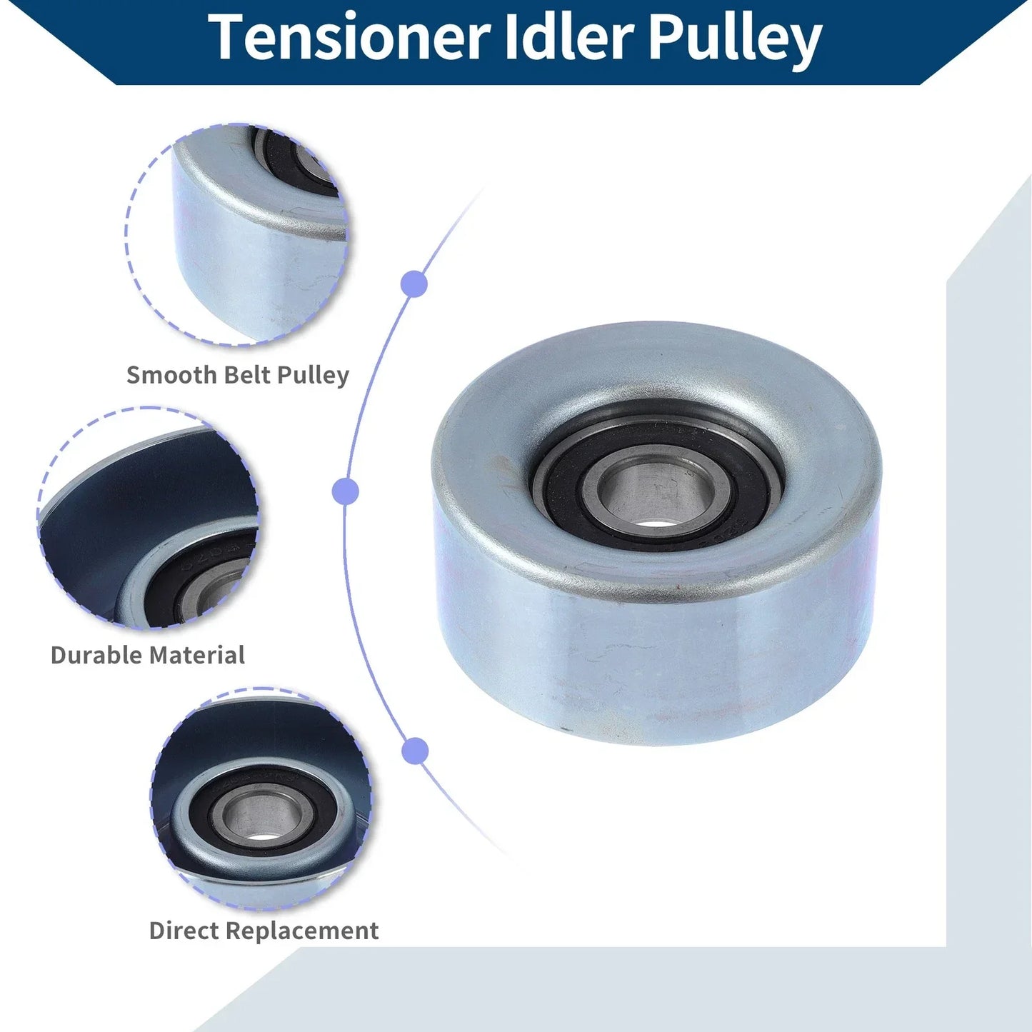 Drive Belt Idler Pulley for Honda Civic (2006) - 1 x Quality Replacement Part