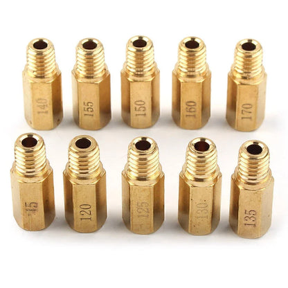 10 x Carburetor Main Jets Kit for PWK Mikuni OKO KOSO (120-170)