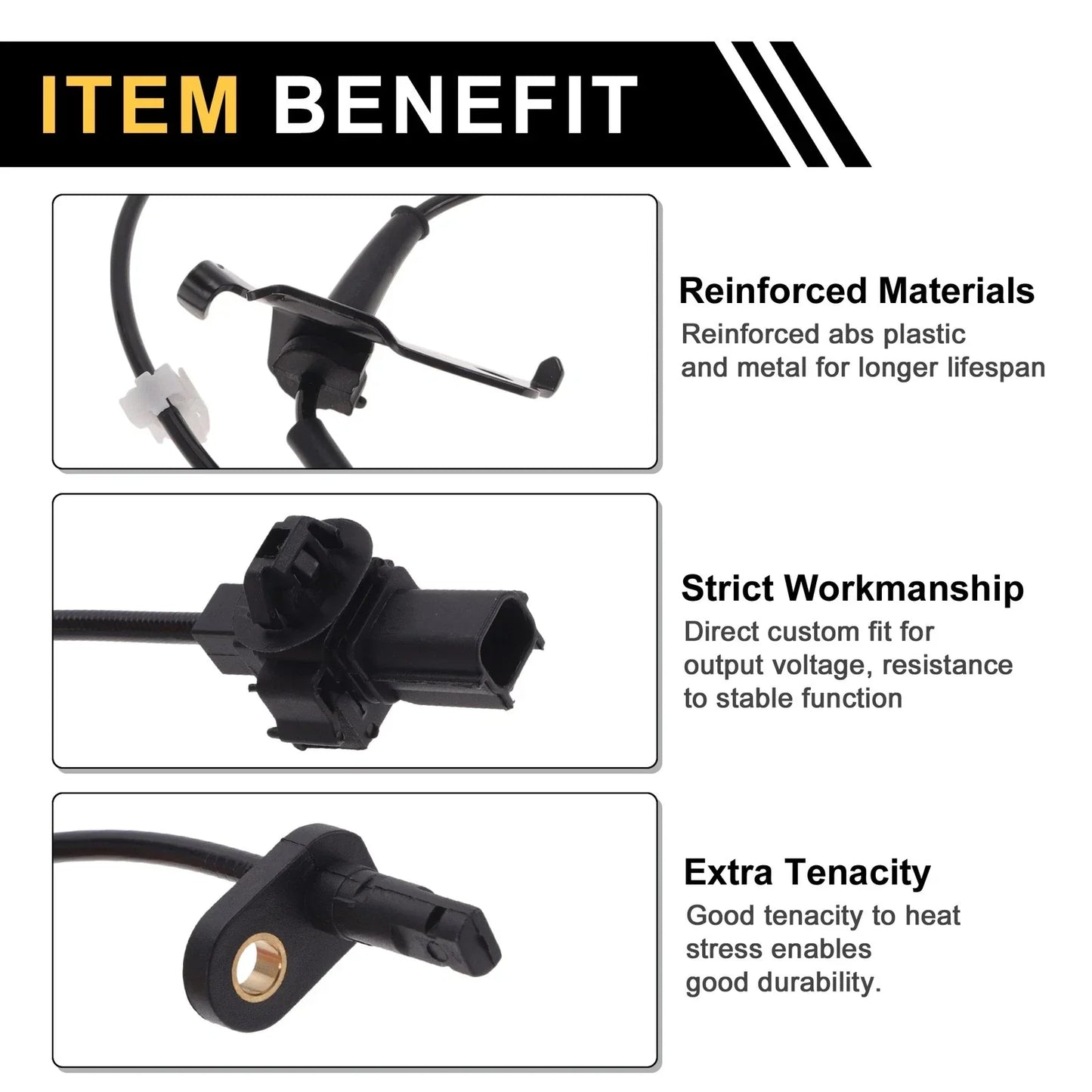 ABS Wheel Speed Sensor for Honda Jade (2015-2020) - 1 x Front Left Sensor