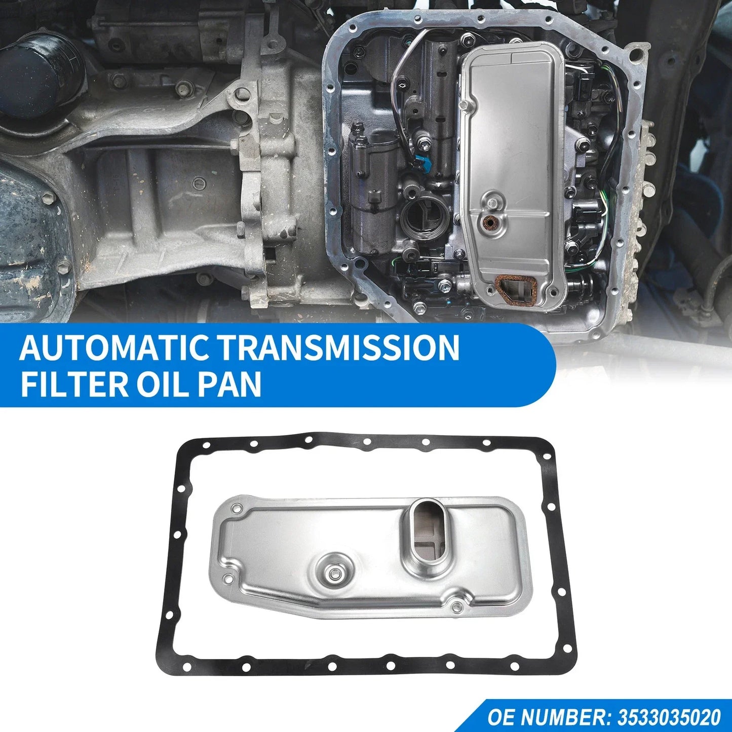 A340F Transmission Filter Oil Pan Gasket Kit for Toyota (Fits Various Years)