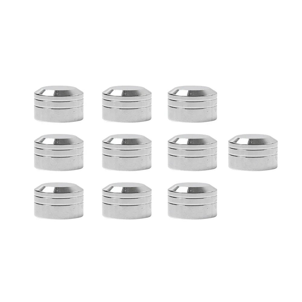 10 x Chrome Engine Bolt Topper Caps Covers for Harley Dyna Softail