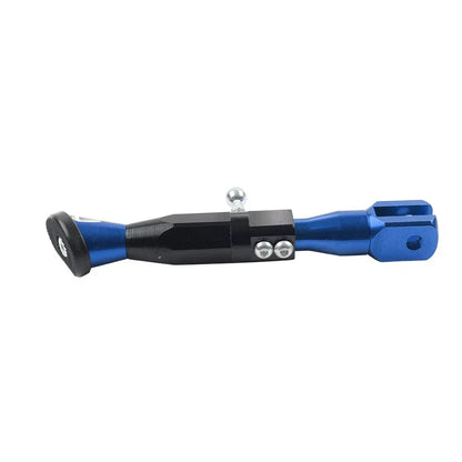 Adjustable Kickstand Foot for Motorcycle Universal Side Support - Blue