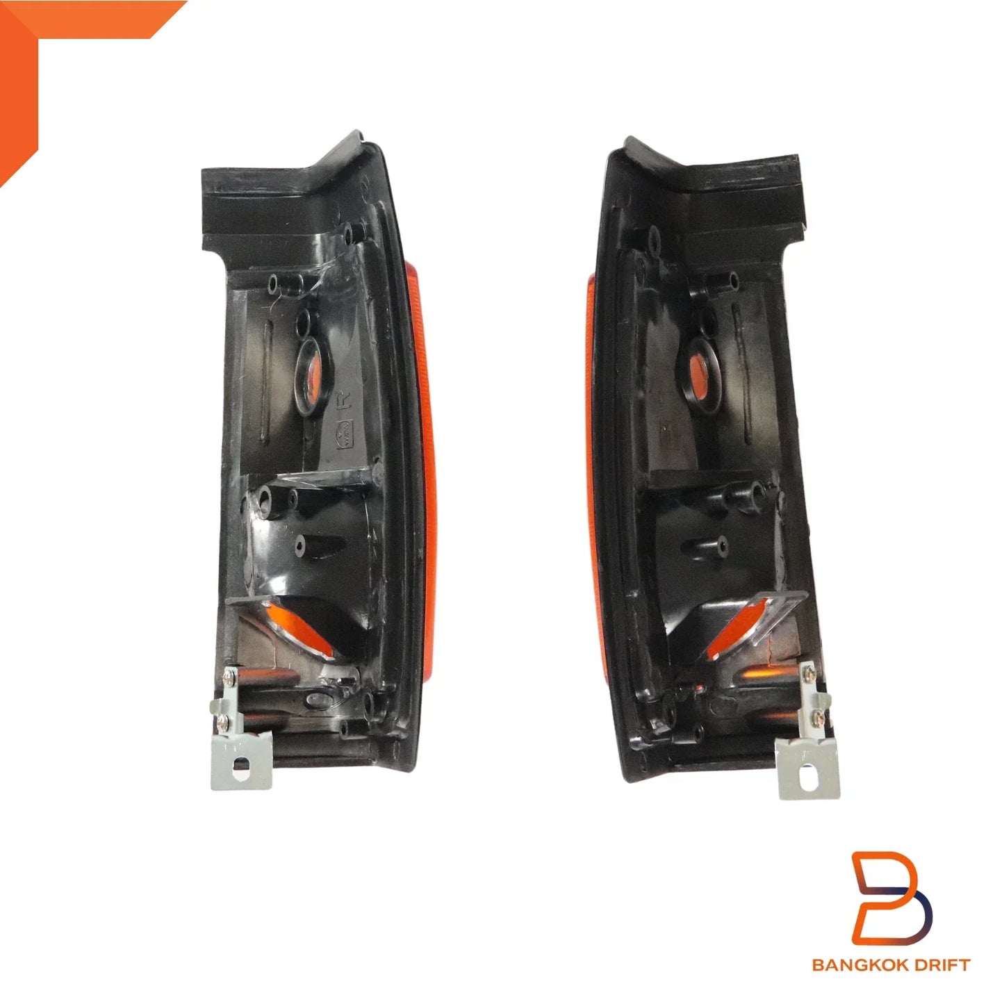 Front Side Turn Signal Light for Nissan Navara D21 86-92 Black Amber