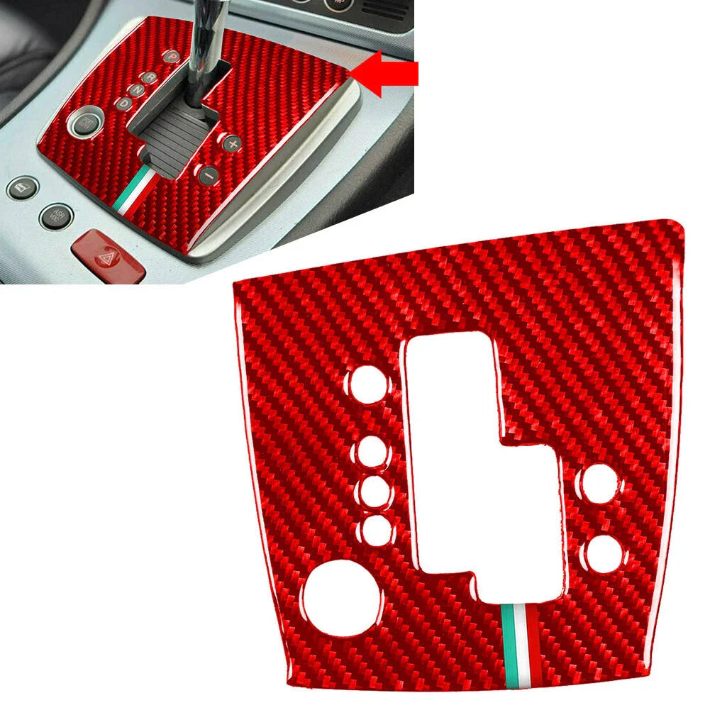 Carbon Fiber Gear Shift Panel Cover Trim for Alfa Romeo Brera, 159, Spider