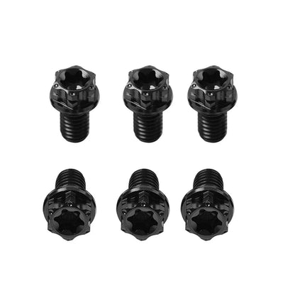 6pcs M8x10mm Titanium Torx Head Flange Screws for Motorcycle Bike