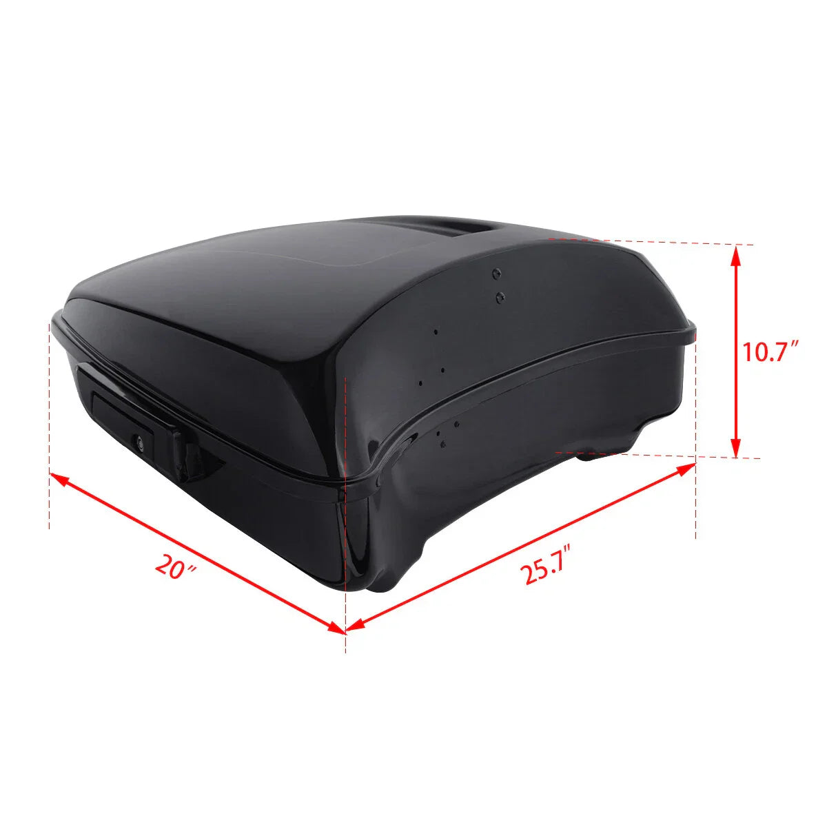 Chopped Trunk Backrest Luggage Rack for Harley Touring CVO Road Glide (09-13)