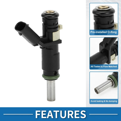 Fuel Injector No.A2720780123 for Mercedes-Benz C300 3.0L 2008-2012 1 x Black