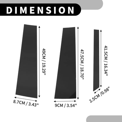 6 x Car Pillar Window Trim Covers for Mercedes-Benz M-Class (2006-2011) Black