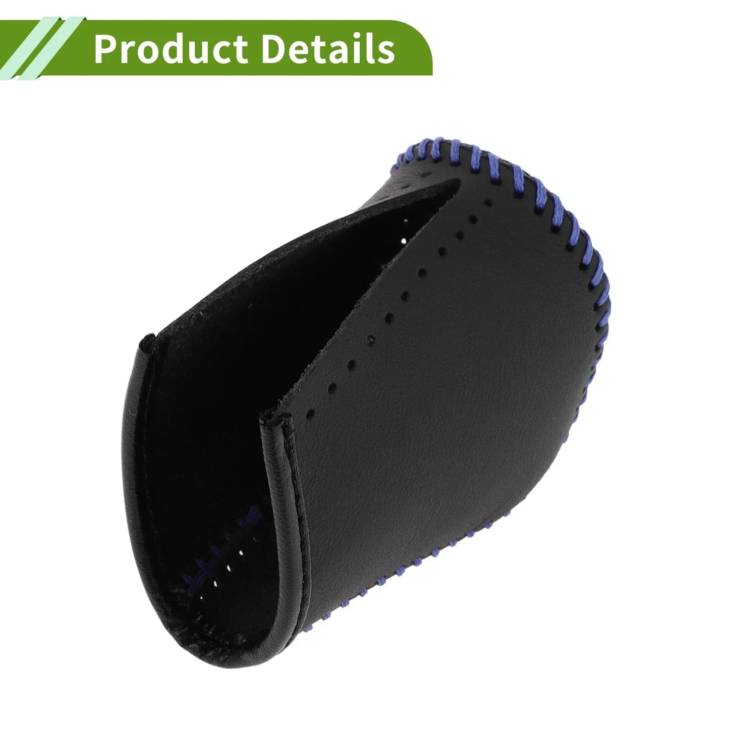 Lexus NX300 Gear Shift Knob Cover 2 x Black Blue Faux Leather (2014-2021)