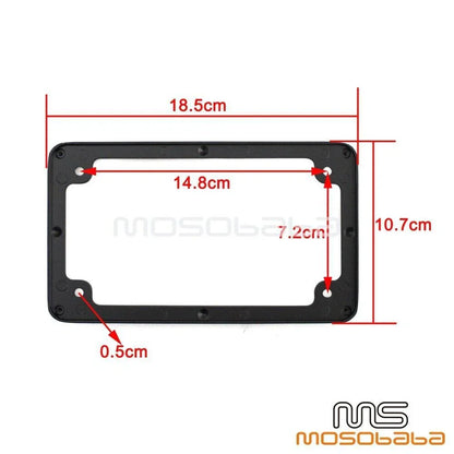 Chrome Motorcycle License Plate Frame for Harley Scooter Chopper